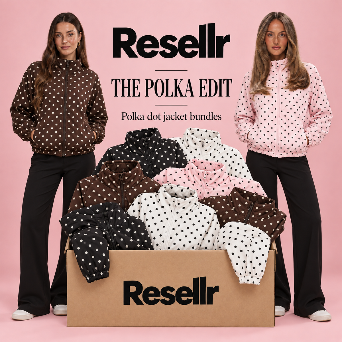 Women’s Polka Dot Jackets Wholesale Bundle